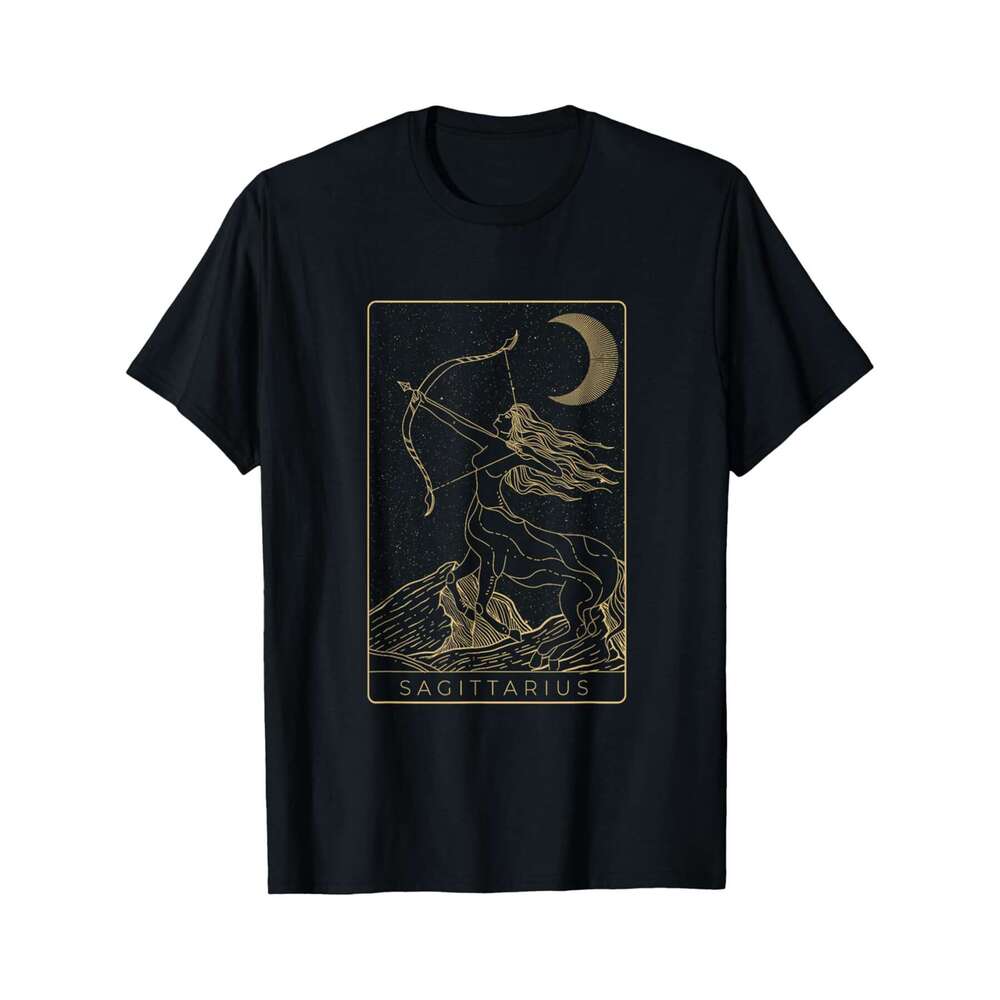 Designer T shirt Sagittarius Shirt Zodiac Sign November December Birthday - 220g Tshits