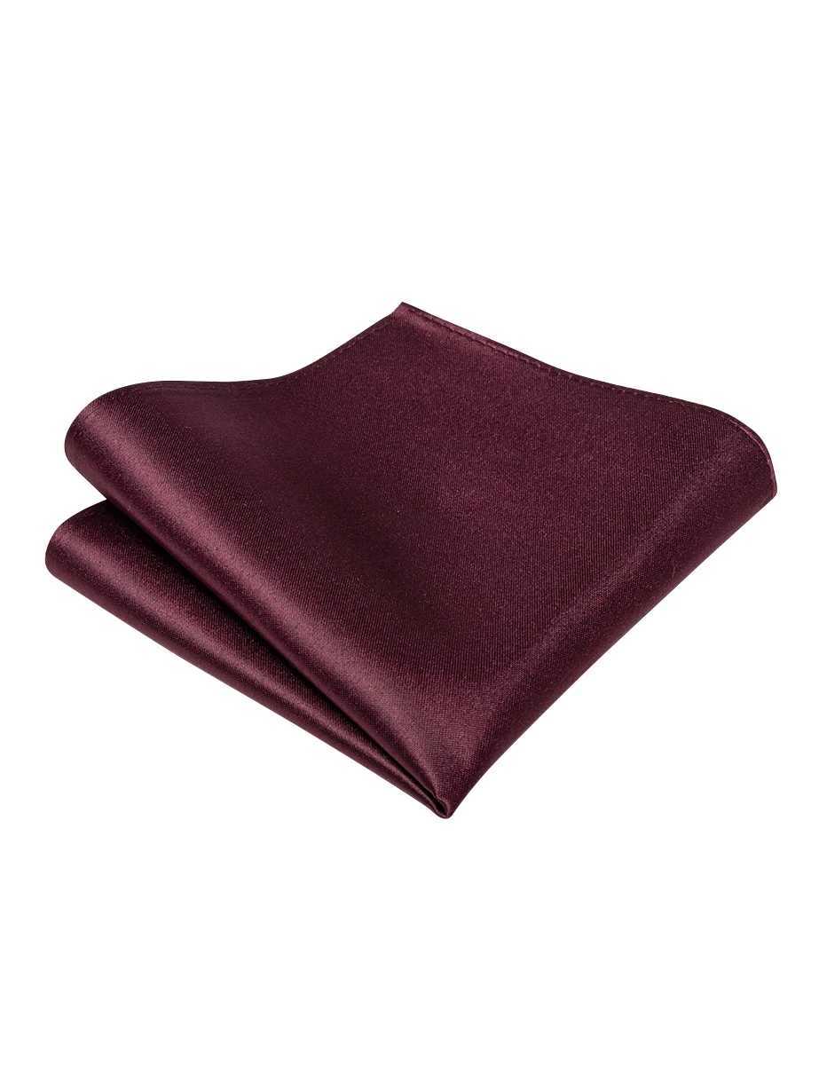 Burgundy Red Luxury Mens Tie Pocket Square Clip Set Fashion Silk Exported Brand 6 CM Slim Necktie for Man Accessories Gifts X250407