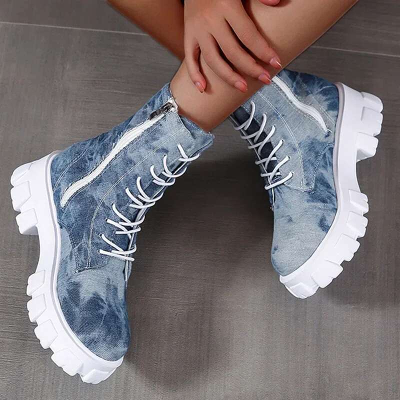 2025 New Style Fashionable Shoes Breathable Thick Bottom Retro Slip on Combat Boots Fashionable Design Casual Boots Trendy Casual Shoes1