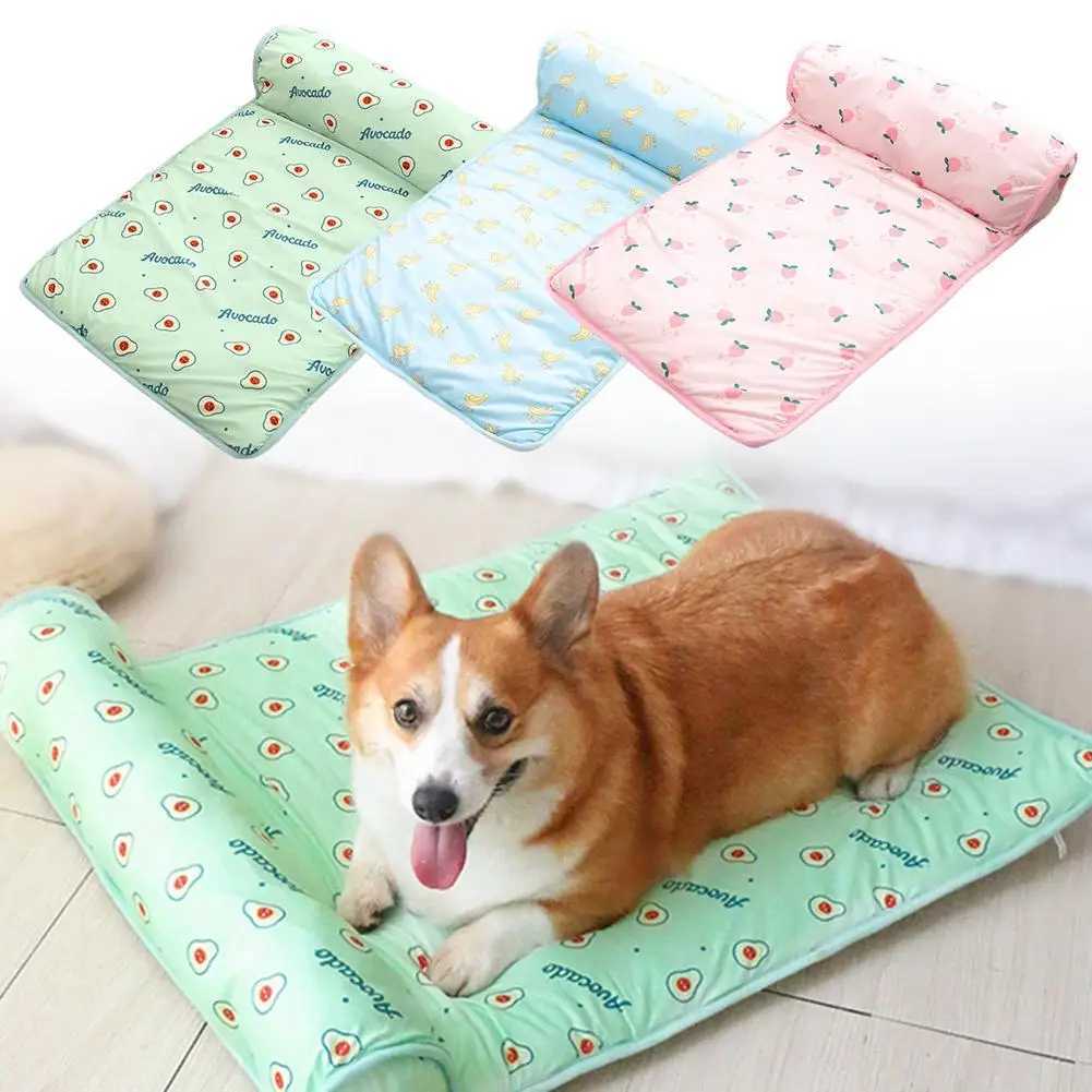 40 * 60cm pet ice pad dog pad ice silk cotton summer cool ice soft comfortable pad breathable maintenance pet easy to clean Y250407