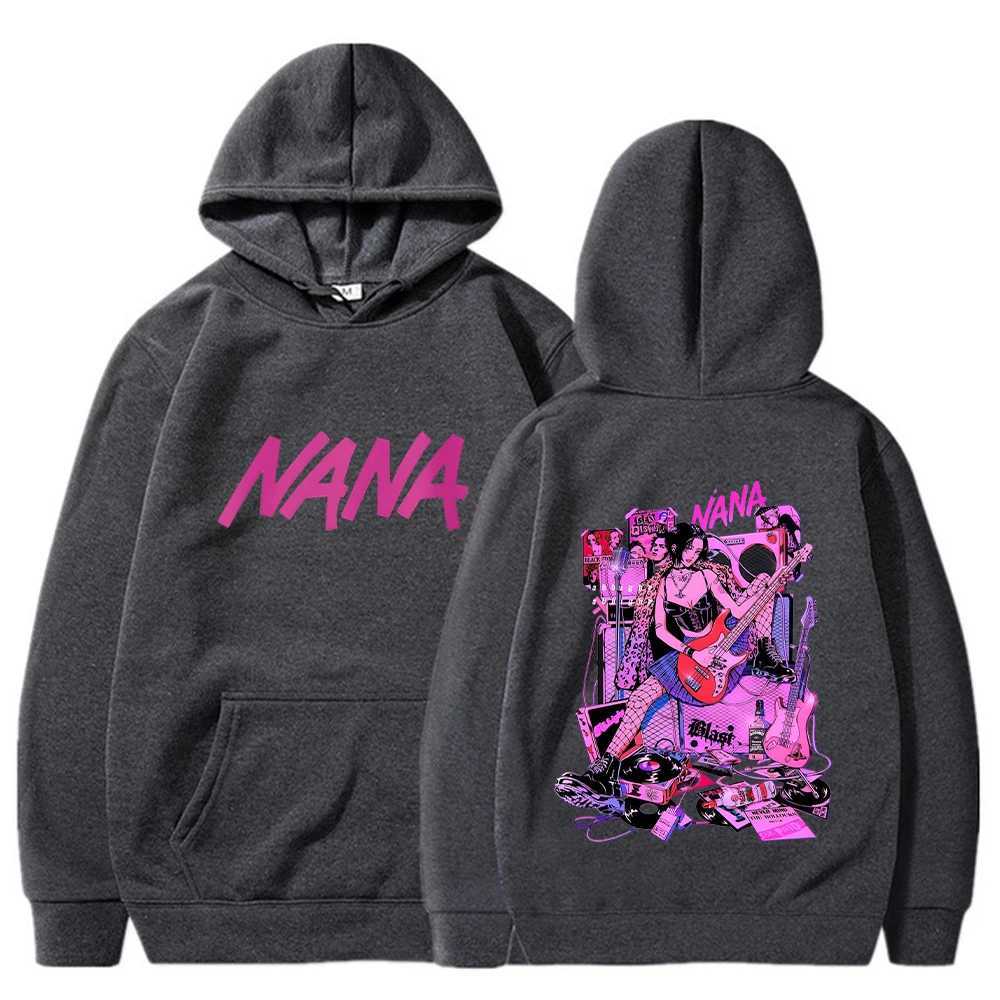 Japanese anime NANA Plus size hoodie Oosaki Nana hoodie mens sportswear Harajuku long sleeved womens zipper casual clothing top W250408