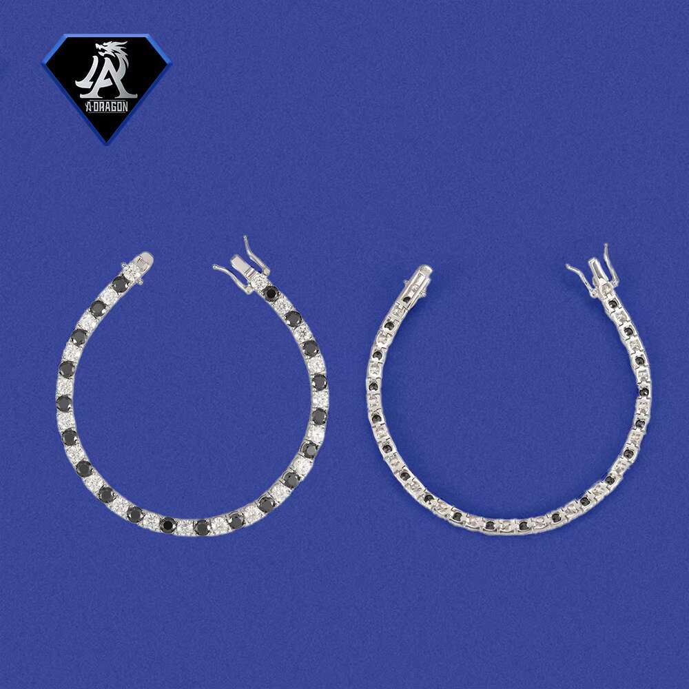 Exclusive High Polished Moissanite Tennis Bracelet VVS Clarity Gold-Plated Sterling Silver Designer Moissanite Tennis Bracelet
