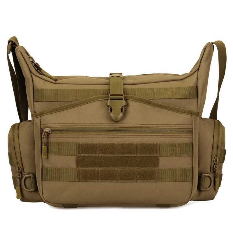 Tactical Sling Bag Military Mens A4 Document Molle Messenger Crosscody Bags Laptop Shoulder 15.6 inch Daily BagC250407
