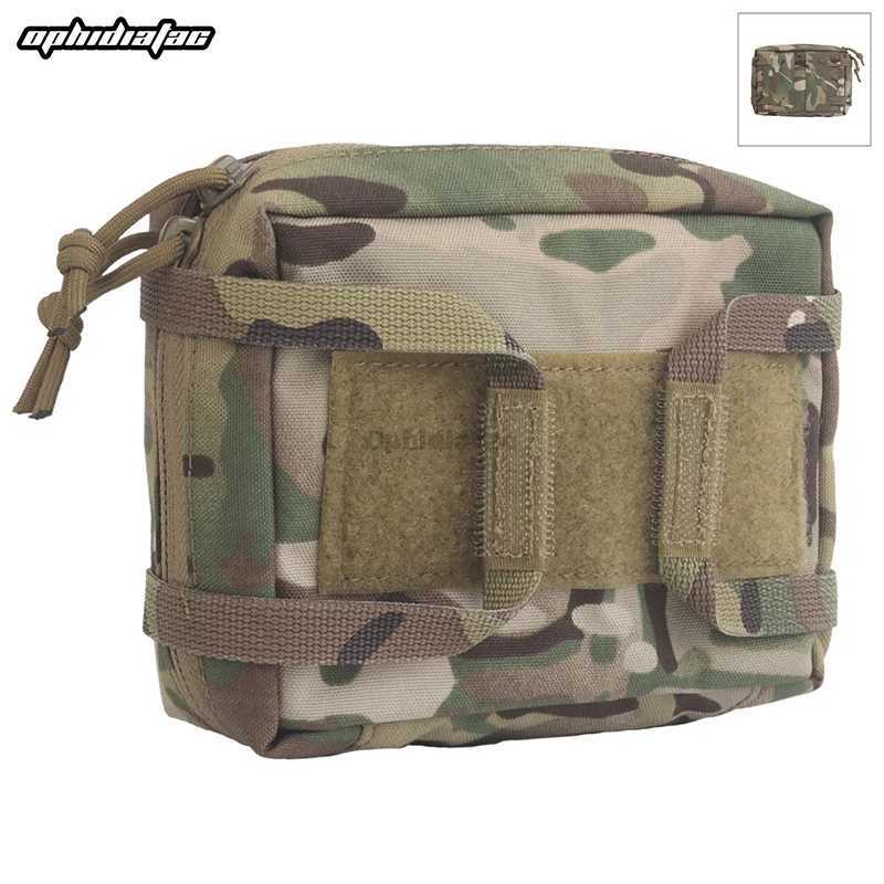 OphidianTac Horizontal Pull First Aid Pouch Molle Quick Deploy First Aid Kit Pack EDC Bag Hiking and Hunting EquipmentC250407