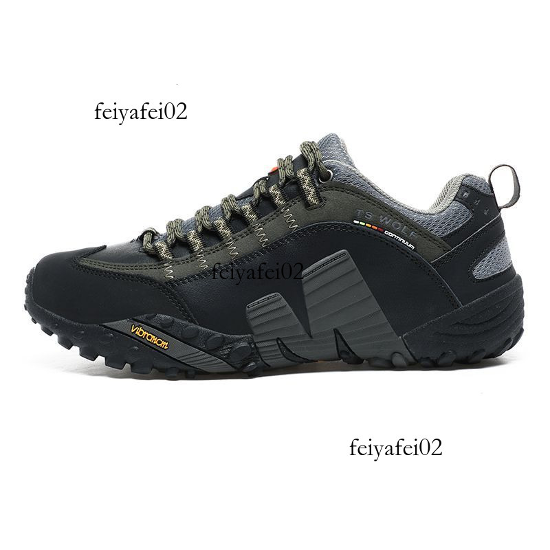 Top Summer American Foreign Trade Leather Outdoor Shoe Men' Shoe Mountaineering Shoe Women' Shoe Waterproof and Anti lip Hiking Shoe Tourit 