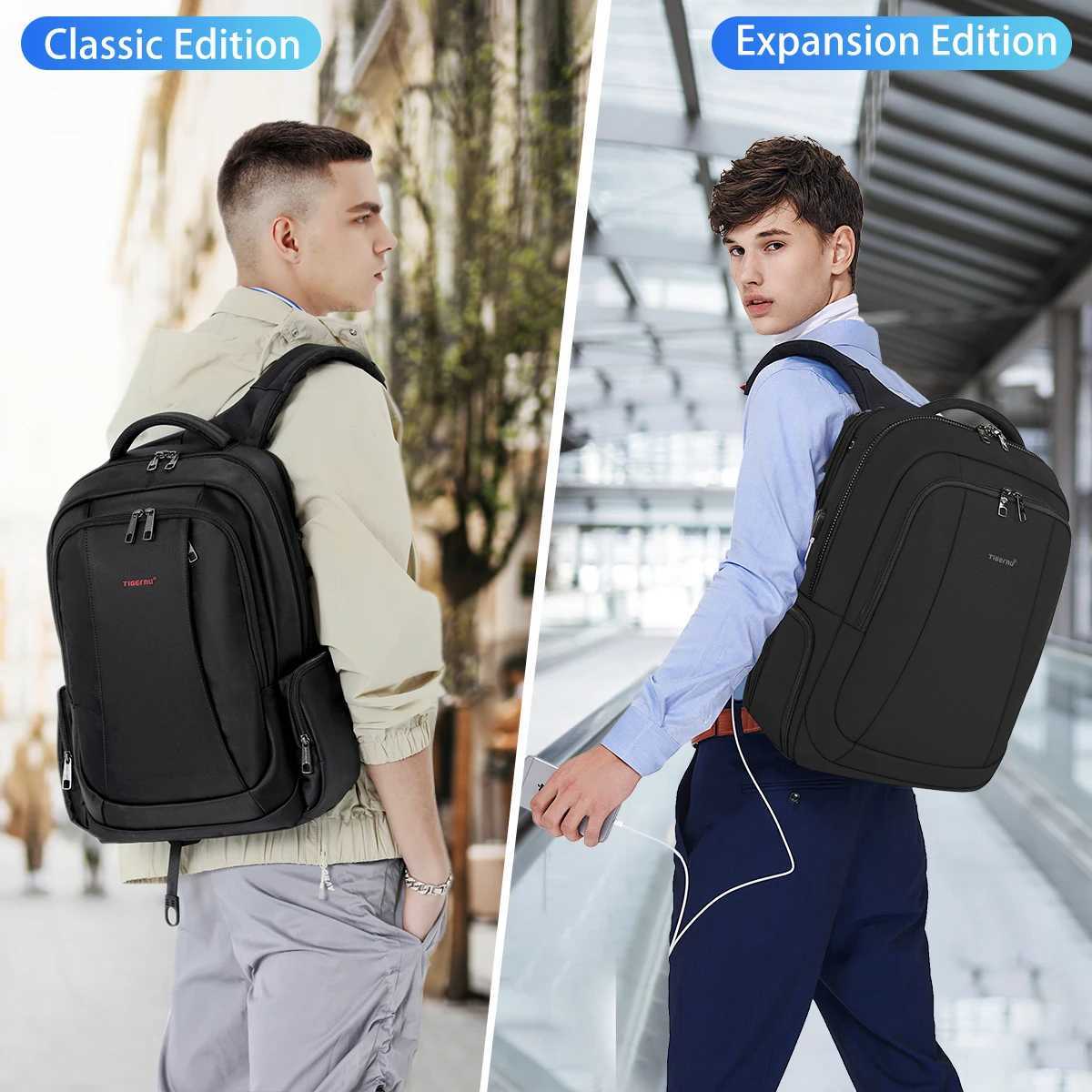Lifetime Warranty Backpack For Men Laptop Backpack Bag Male Travel Backpacks For School USB Charging Port Schoolbag Men MochilasC250407