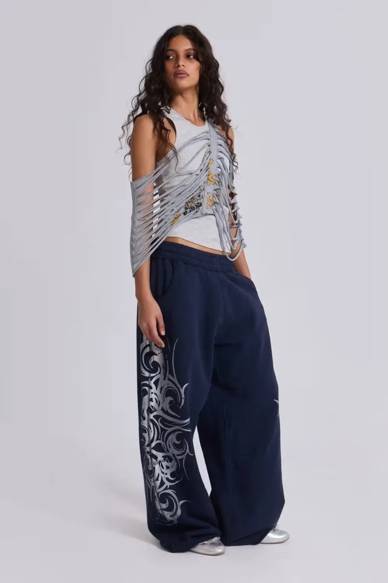 Streetwear Harajuku Fashion Oversized Printed Sweatpants Y2K Trend Pants Men and Women Vintage Comfortable Running Pants 251105