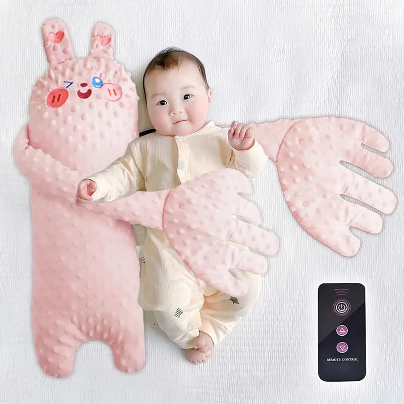 Cartoon Baby Sleep Aid Soothing Hand Pillow Pacify Doll Hand with Remote for borns Toddler Sleeping Comfort Patting doll 250407