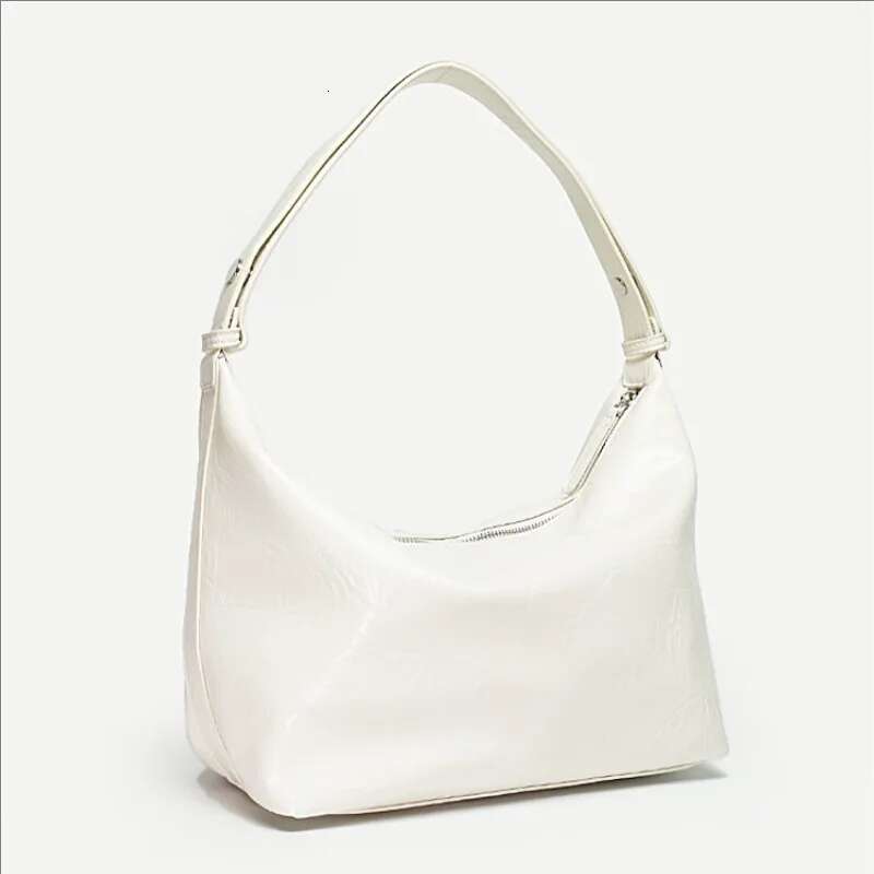 2024 New Handheld Lightweight Women's Leather Handbag Temperament Shoulder Ladies' Simple Fashion Underarm Bag