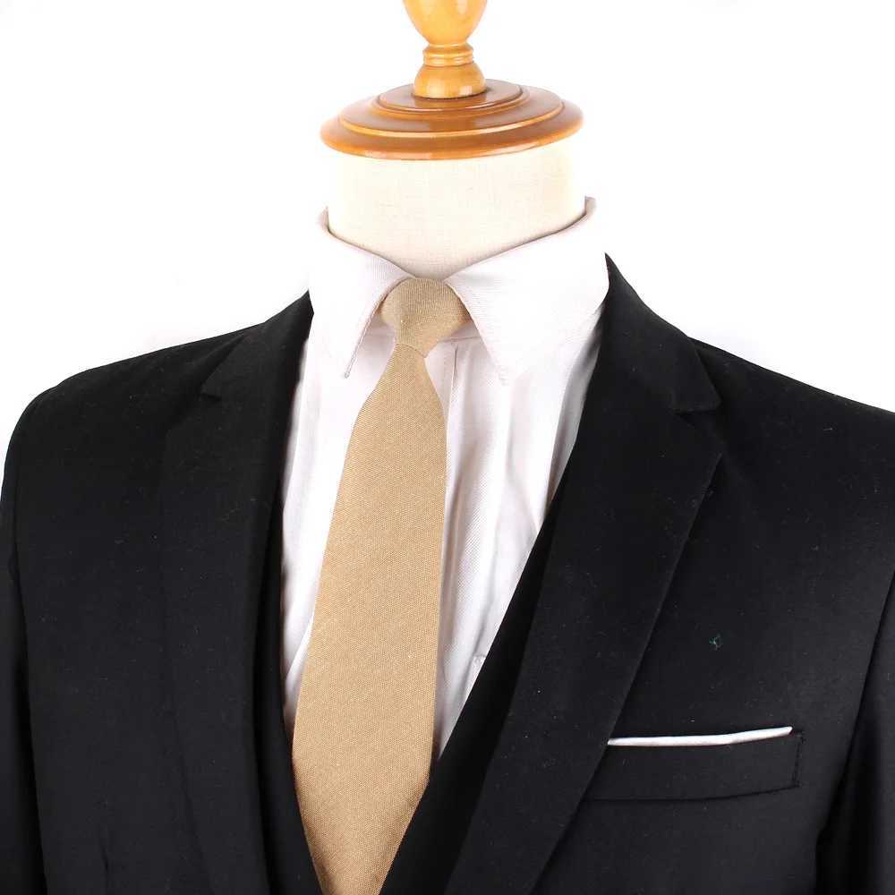 Solid Color Tie For Men Wen Simple Skinny Neck Tie For Boys Girls Casual Students Neckties Adt Cotton Neck Ties For Gifts X250407