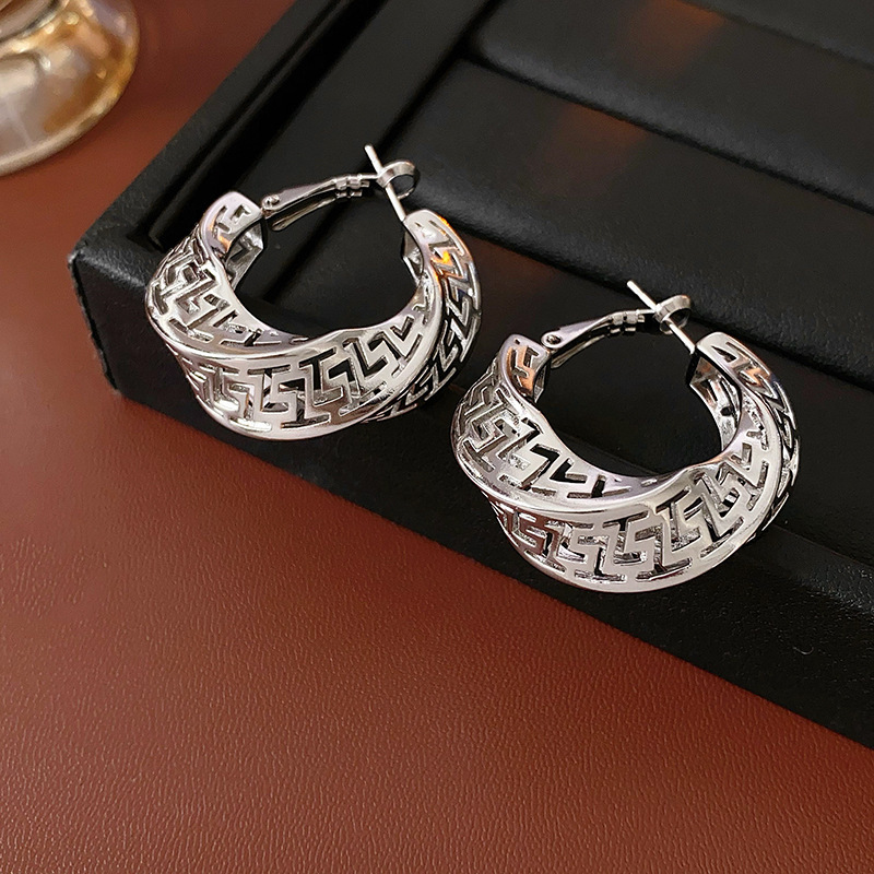 New Fashion Designer Earring Gold plated Round Hoop Earrings for Woman with zircon diamonds Earring Trend Classic Party Wedding Pendant Jewelry Gift