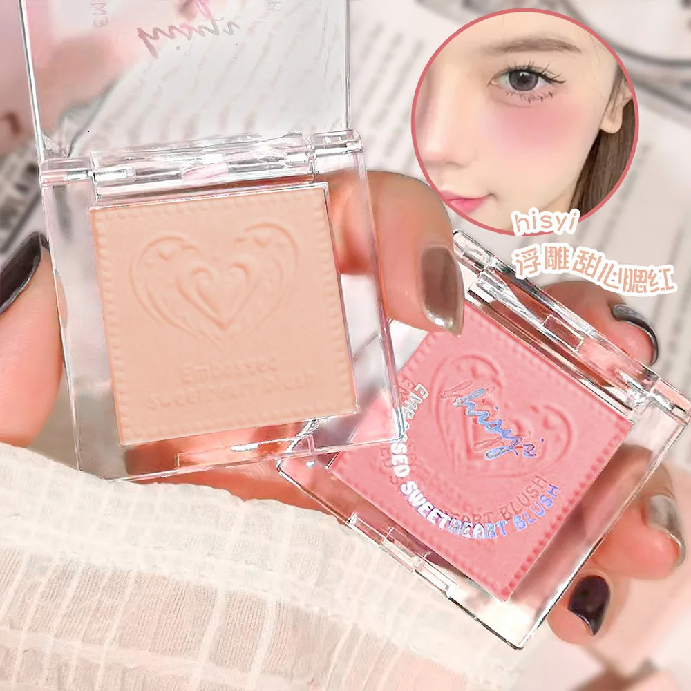 HISYI Love Sweet and Gentle Girl Pure Desire Fairy Low Saturation Matte Natural Color Rendering Monochrome powder blusher 250325