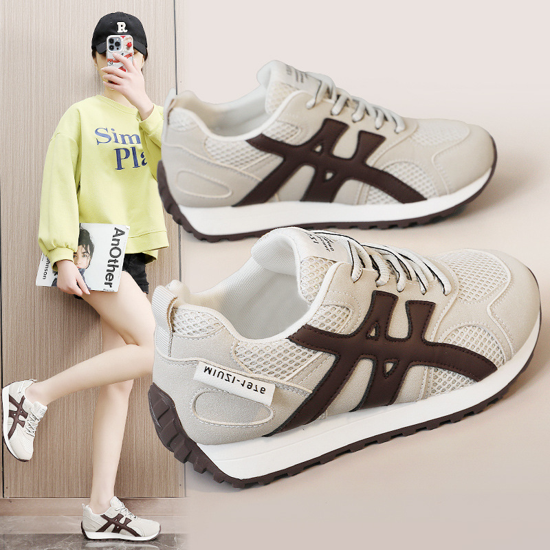Casual shoes women high-end design sports shoes breathable comfortable mixed color fashion casual height increasing outdoor daily shoes