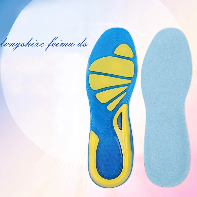 Silicon Gel Insoles Foot Care for Plantar Fasciitis Heel Spur Running Sport Insoles Shock Absorption Pads arch orthopedic insole 250408