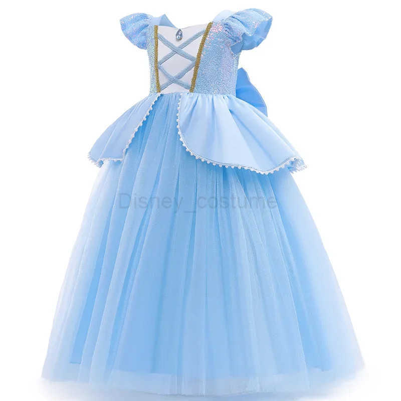 Disney Girl Cinderella Dress Party Princess Costume Childrens Halloween Dress Up Girl Birthday Gift X250408