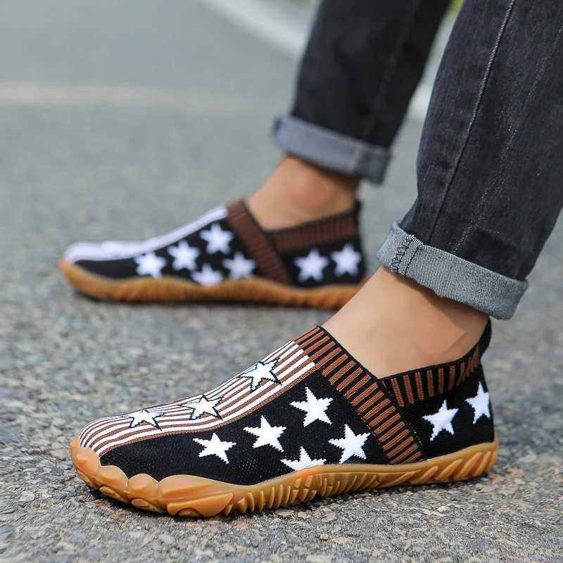 Mens casual shoes Minimalt barefoot shoes mens walking sports shoes lightweight breathable zero drop sole wide shoe box W250407