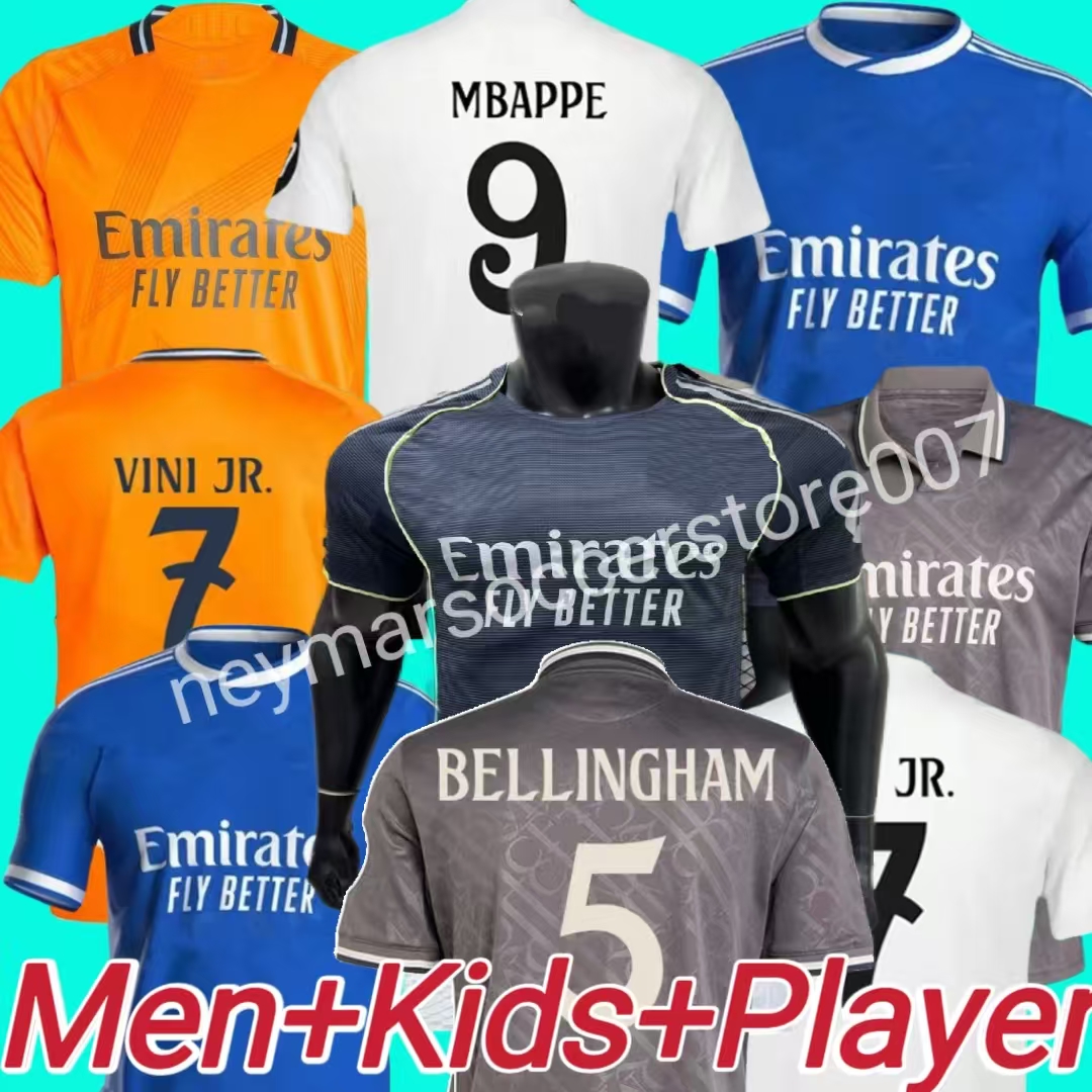 25 26 Soccer jersey football shirt VINI JR BELLINGHAM REAL CAMAVINGA TCHOUAMENI VALVERDE ASENSIO MODRIC football shirt men kids kits2025 2026