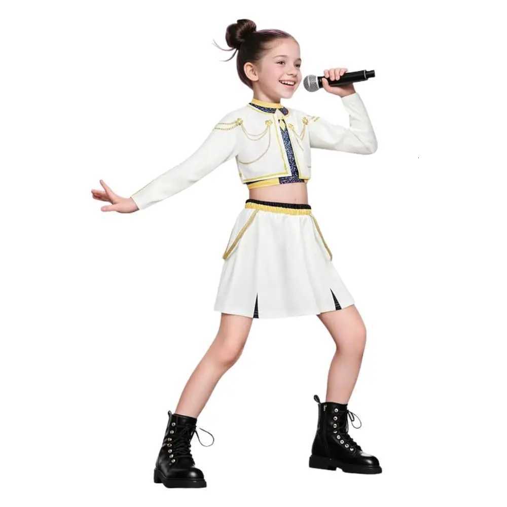 Kids Girls Kpop Rumi Zoey Mira Demon Hunters Cosplay Costume Disguise for Child Printed Clothes Roleplay Halloween Carnival Suit K251107