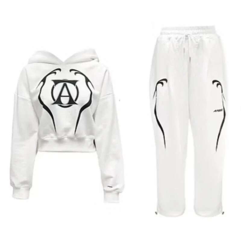 Ateez World Tour TOWARDS THE LIGHT Women's Sportswear Sets Casual Tracksuit Two Piece Set Hoodie And Sweatpants Female Outifit