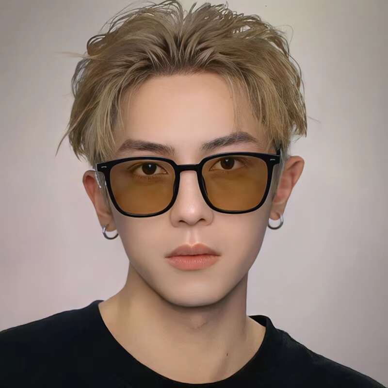 Aodun Vintage Fashionbeige Lightweight High Quality Sunglasses Pc Frame Material Uv400 Protective Lens
