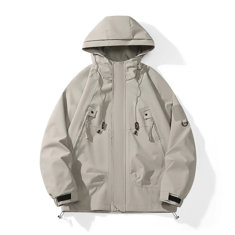 Mens and womens raincoats lightweight waterproof jackets hooded mountain windproof outdoor sports hiking casual 250407
