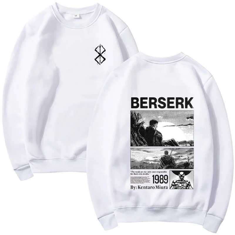 Autumn/Winter Mens Round Neck Sweatshirt Intestinal Fury Printed Manga Swordsman Gatsu Sacrifices Zodd Anime Sweatshirt W250408