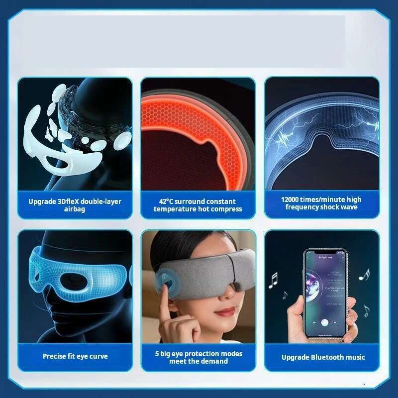 Massage Household Hot Compress Steam Mask, Adult Eye Protection Device, Intelligent Massa