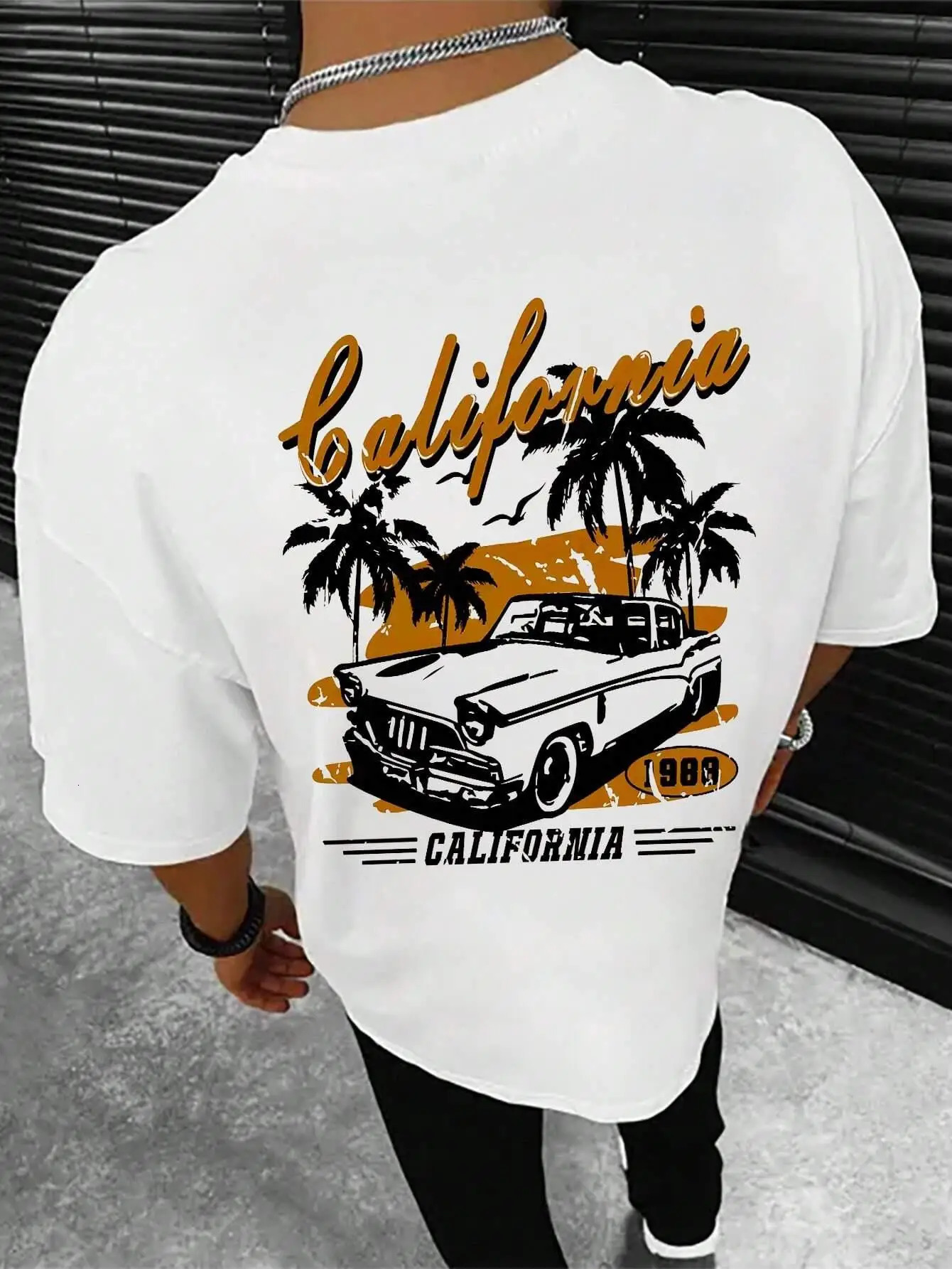 California Extreme Sports Racing Competition T-shirt Mens Fashion Cotton Summer T-shirt Hip Hop Extra Large Casual Top 250402