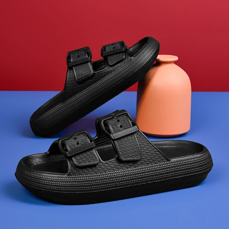 Summer Kid Slippers Non-slip Sandals Boy Girls Eva Platform Soft Bottom Girls Kids Trend Slides Beach Shoes 250408