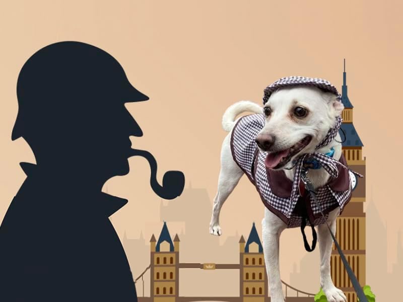 Pet-Friendly Detective Dog Cosplay Outfit - Ideal for Parties & Festivals