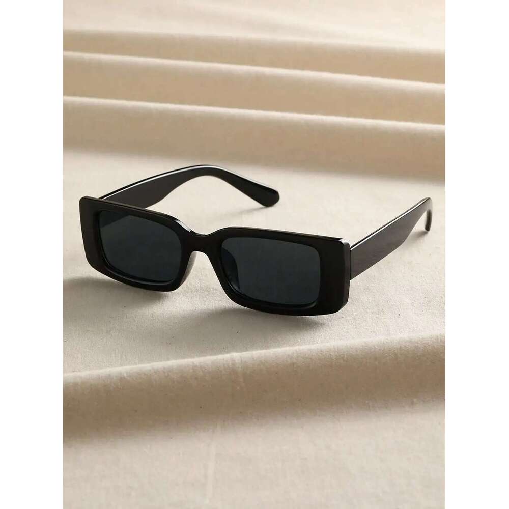 1 PC Unisex Plastic Square Fashion Sunglasses For Beach Play And Daily Photography