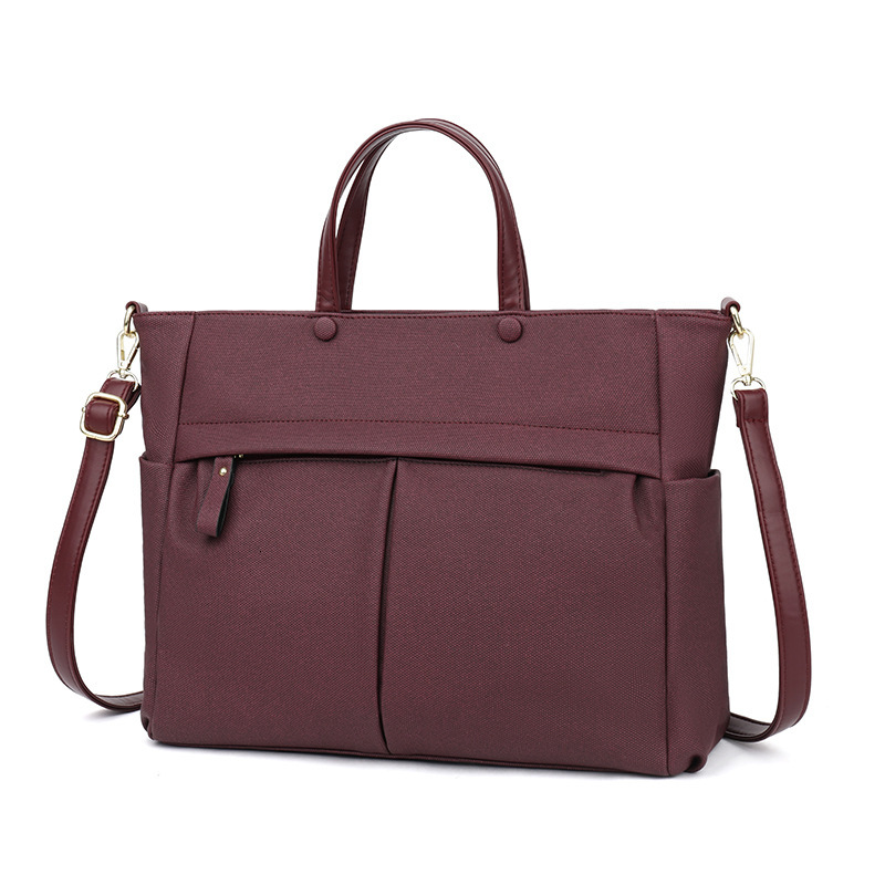2025 New Large Capacity Tote Bag Women's Fashion Waterproof Briefcase Commuter Crossbody Single Shoulder Pen 15-inch Laptop Bag
