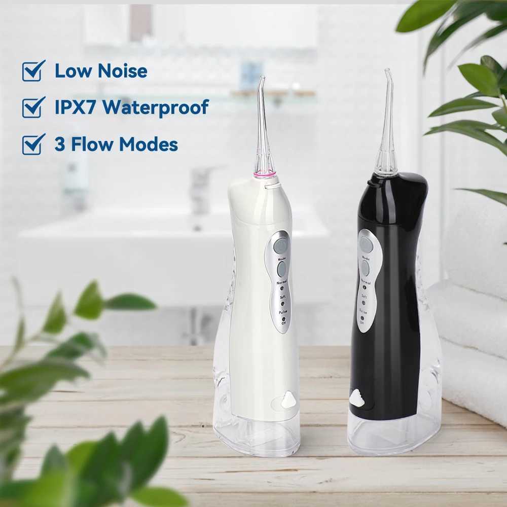 Oral irrigator USB charging sink home travel gift portable dental spray water tank waterproof 5 nozzles M250408