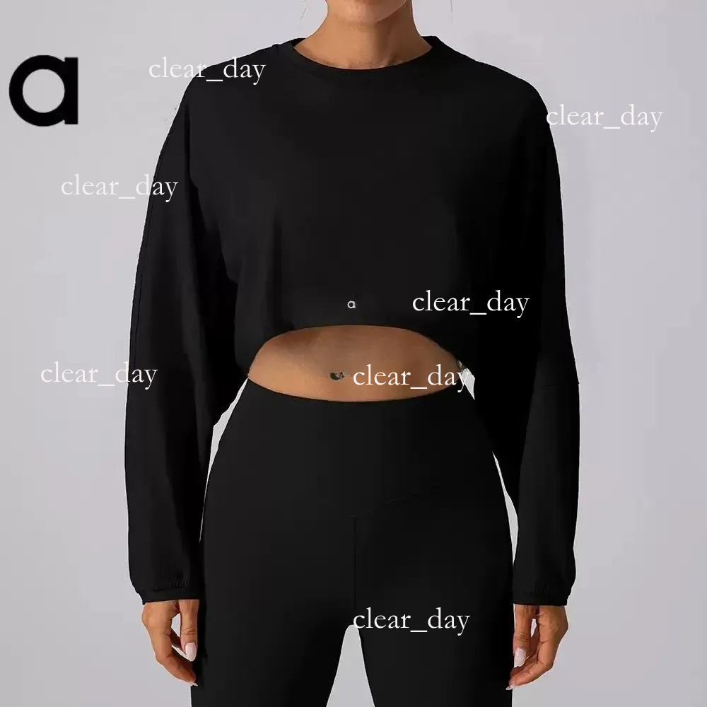Aloliness Women Yoga Set Shirt Outfit Solid Color Backless Gym Long Sleeves Tight Top Shaping Waist Outfit Shirts Sportswear Lady Designer Alowomen Tracksuit 64c