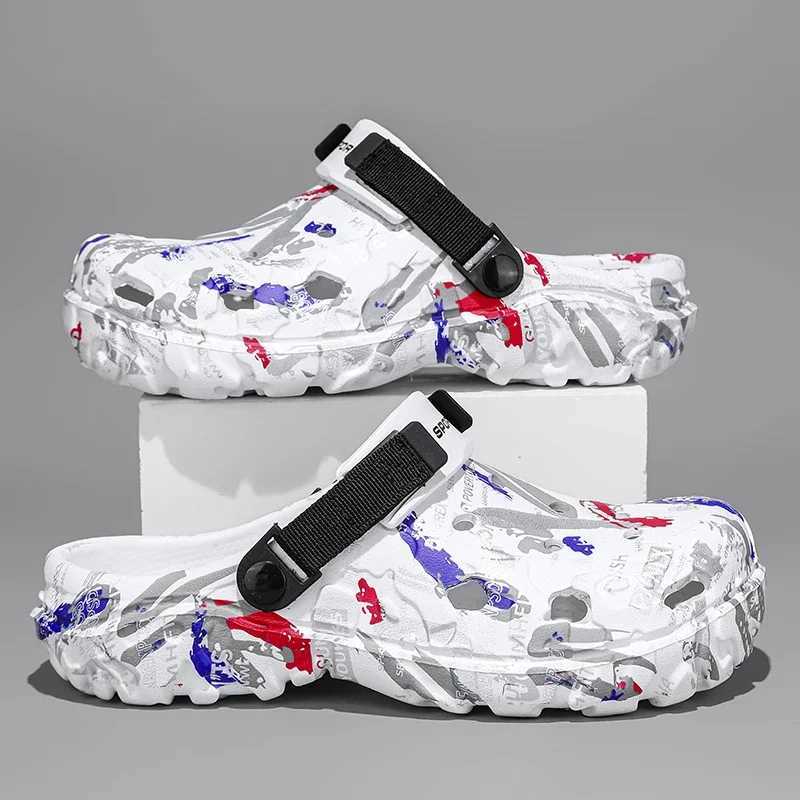 New Arrival Plus Size 47 Summer Mens Sandals Outdoor Garden Sandals Cave Shoes Mens Casual Shoes Water Shoes Comfortable Home Soft Skating Shoes T2504