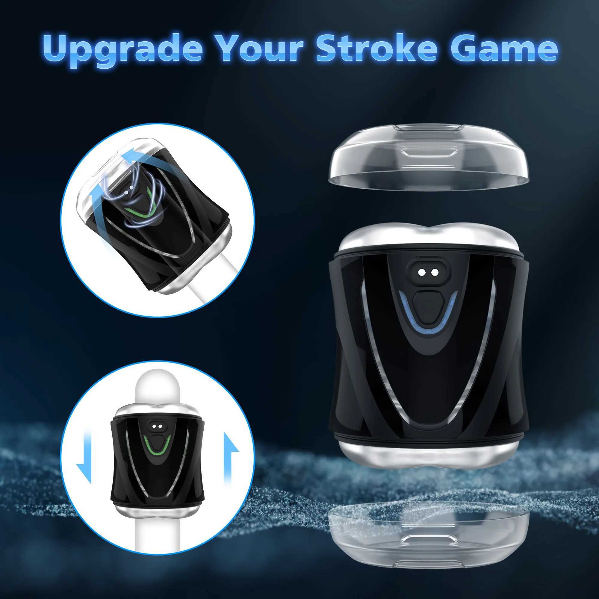 Remote Control Masturbators for Men Realistic Vagina Automatic Oral Sucking Machine Pocket Pussy Adult Sex ToysXJ250408