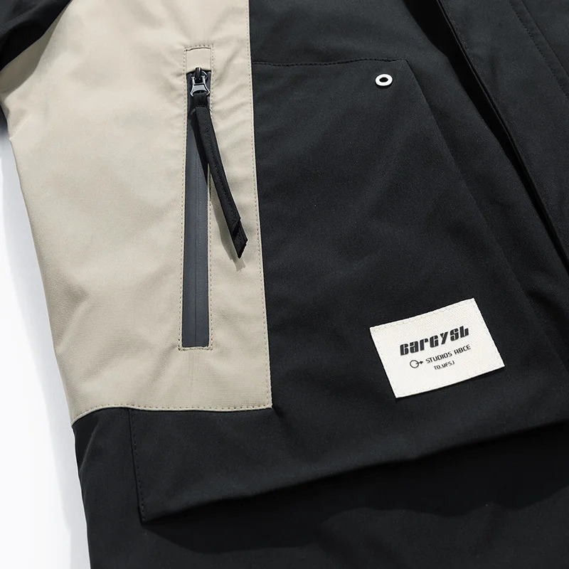 Mens jacket waterproof and windproof cover oversized trench 6XL 7XL 8XL black camping bomber loose thin soft shell 250407