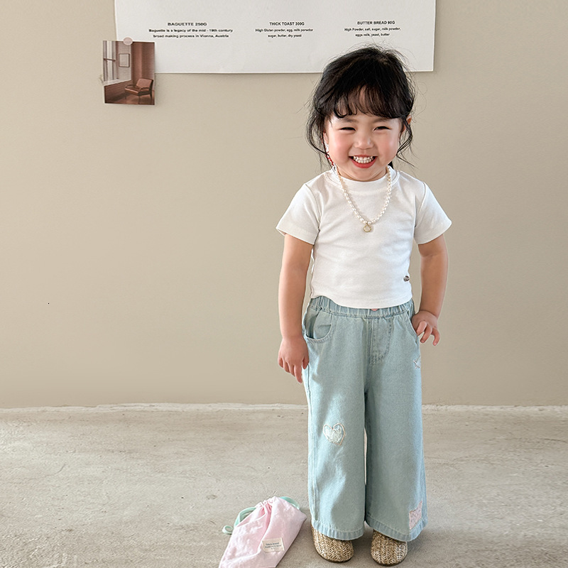 Ddmyshoesvip Clothing Girls Short Sleeved T Shirt Spring New Item Children S Korean Version Base Shirt Top Baby Girl S Clothing