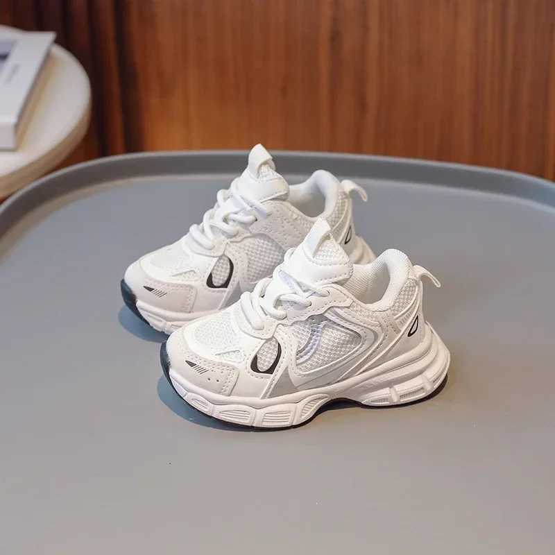 Childrens air mesh sports shoes anti slip lace top spring and autumn casual sports shoes for boys and girls childrens running shoes classic unisex sim