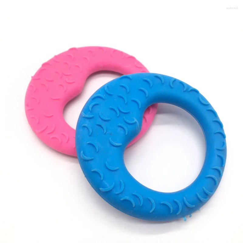 Update Pet Suppliesdog Bite Ring Toys Anti-Bite Soft Rubber Training Molar Moon Toy Puppy Dental Care Cleaning Oral Chew