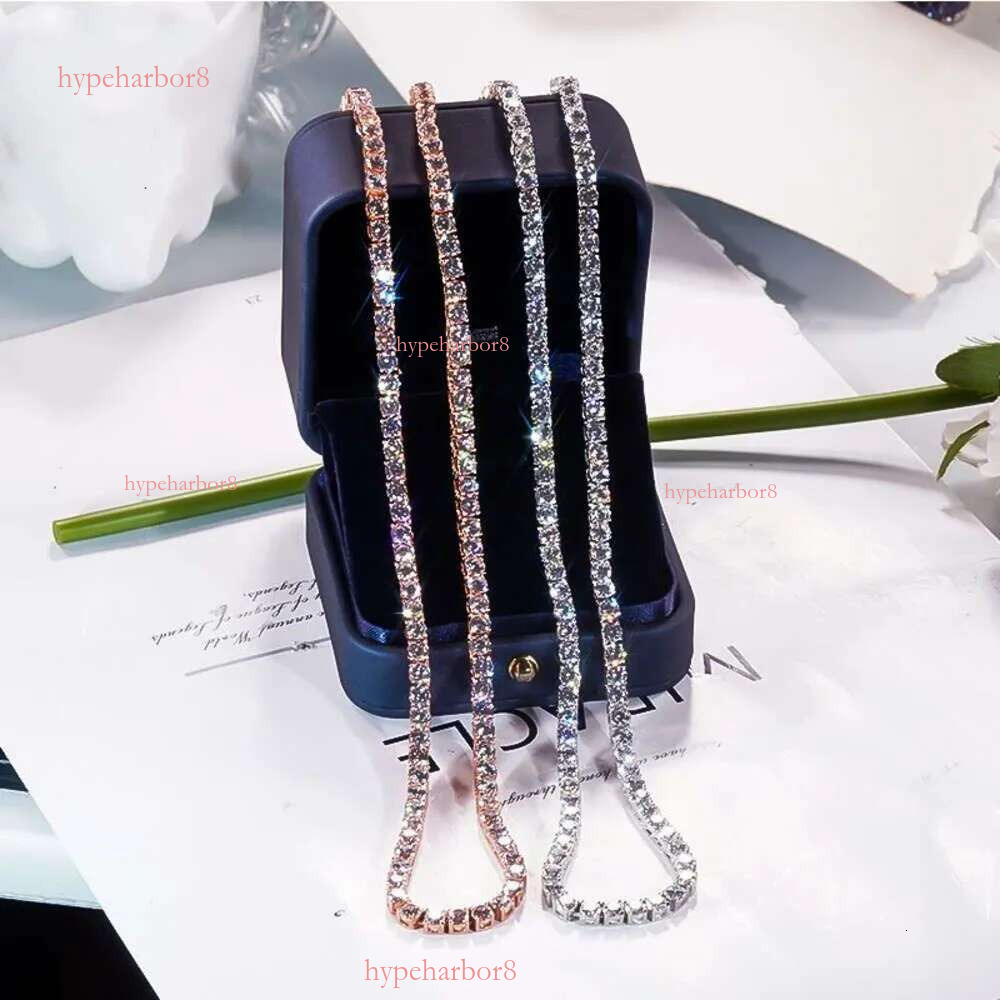 moissanite necklace designer jewelry cuban k Hip Hop Necklace Pass Dia Tester Vvs Moissanite Iced Out bracelet chains for men tennis chain