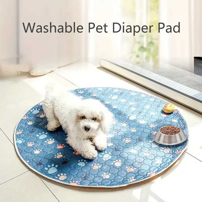 Biai Circle New Anti slip Pet Mat Waterproof Dog Urine Mat Breathable Cat Mat Washable Pet Diaper Mat Highly Absorbent Pet Mat Y250407