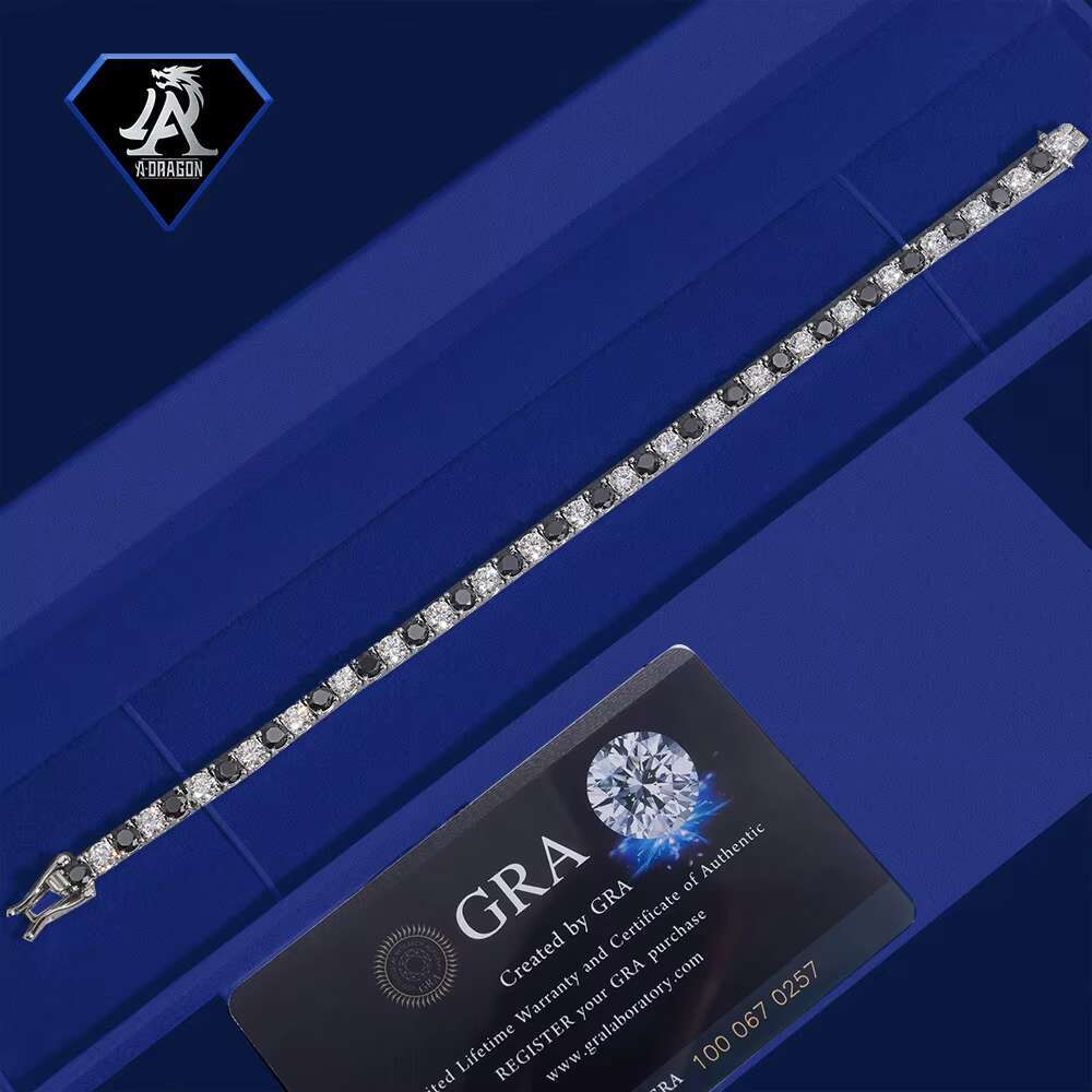 Exclusive High Polished Moissanite Tennis Bracelet VVS Clarity Gold-Plated Sterling Silver Designer Moissanite Tennis Bracelet