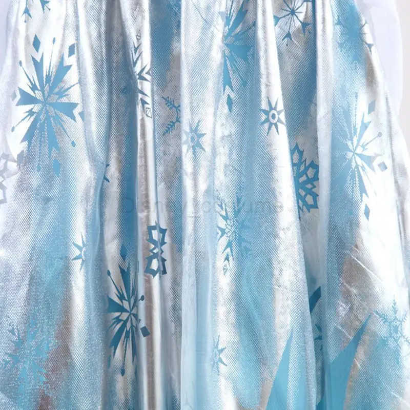 Disney Halloween Elsa Dress for Girls Children Party Princess Costume Kids Disguise with Long Cloak Girl Snow Queen Carnival Clothes X250408