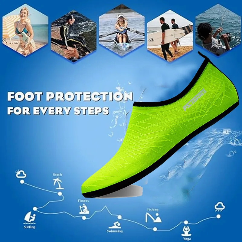 Water Sports Shoes Barefoot Quick-Dry Aqua Yoga Socks Slip-on for Men Women 250408