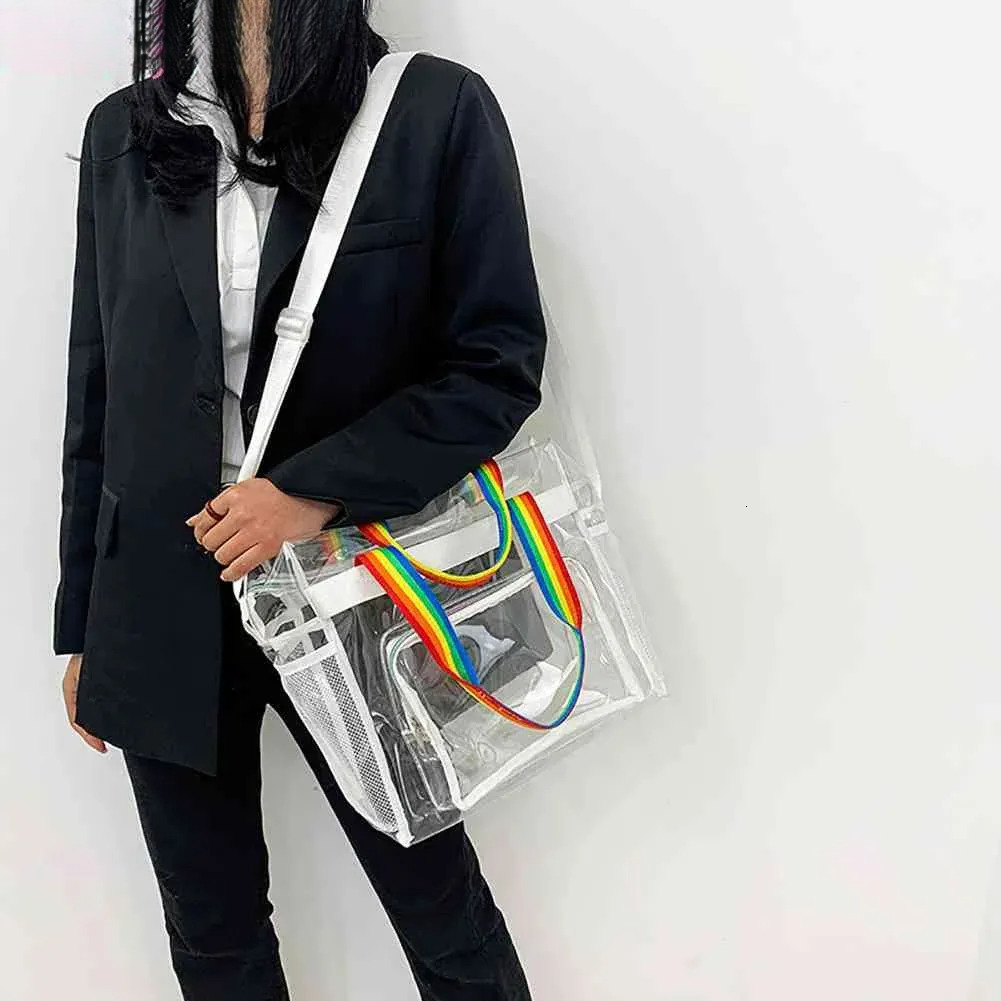 2025S New Free Shipping Designer Bag PVC Transparent Yoga Gym Bag Waterproof Women Outdoor Sports Fiess Handbags