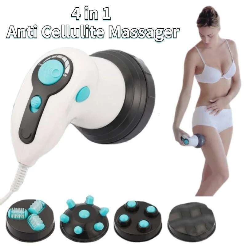 4 In 1 Anti Cellulite Electric Body Innovation Slimming Massager Roller Handheld Infrared Arm Leg Hip Belly Fat Remover