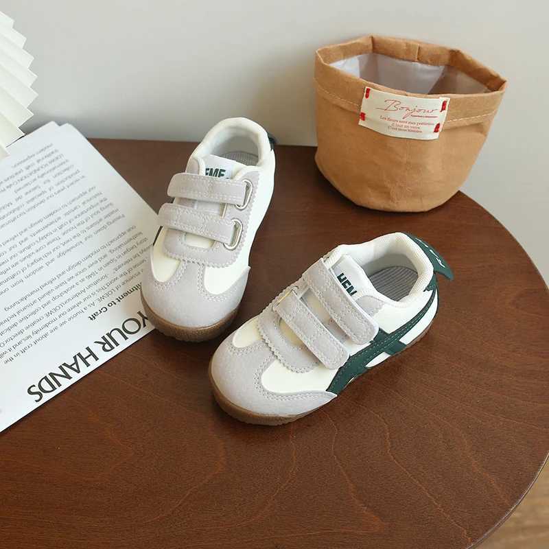 Childrens running sports shoes 2025 autumn new fashion leisure walking baby boys and girls breathable soft childrens sports W250407