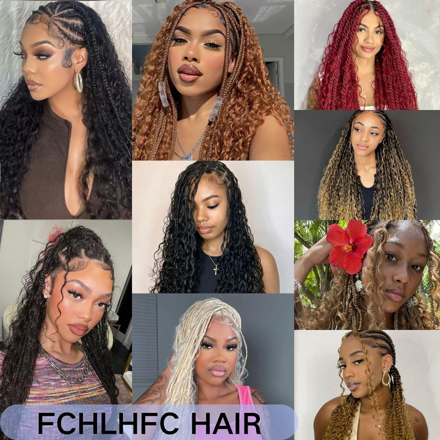 Sensationnel Human Hair Braids Empire Deep Bulk 18 - Boho Braids Long Lasting Soft Texture 241203