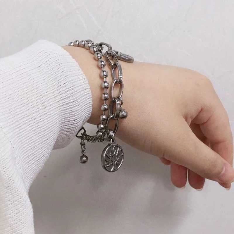 New Double Stainl Steel Bracelet 18CM Adjustable Tree of Life Young Trending Bracelet Bangles Jewelry 2021 For Wen GiftC250408